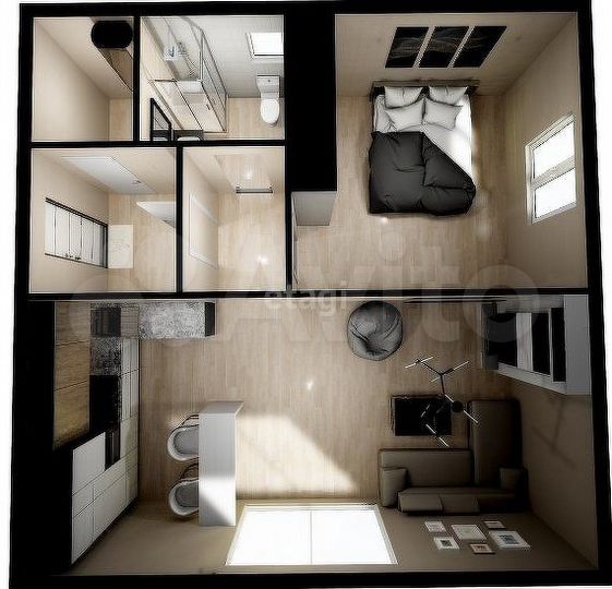 Дом 56 м² на участке 13 сот.