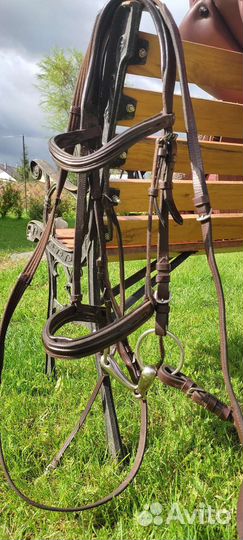 Уздечка с поводом fouganza glossy 580 размер CS