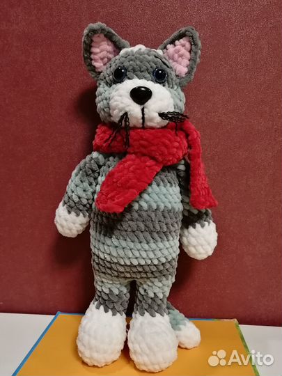 Игрушка вязаная Кот