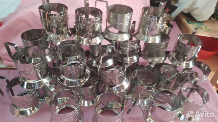 Подстаканники ржд мельхиор нерж