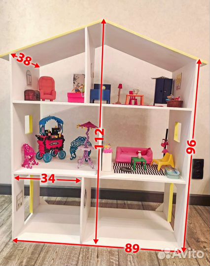 Домик кукольный, стеллаж в детскую комнату. Торг