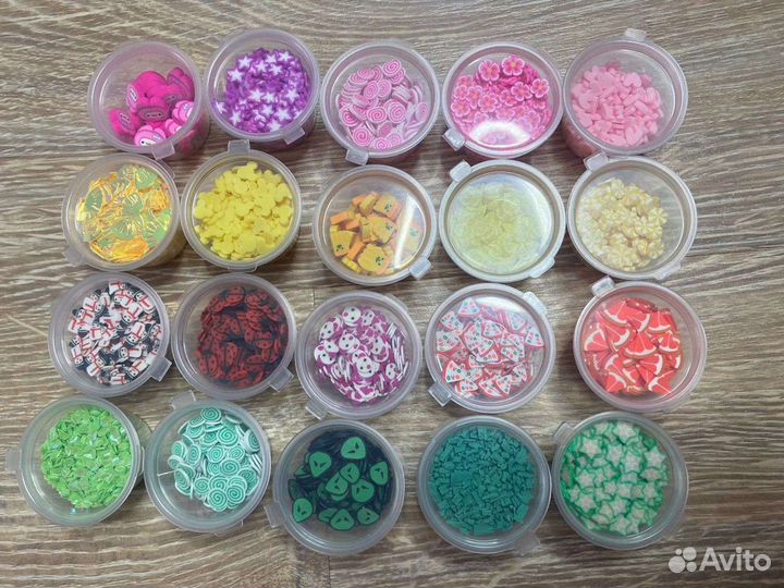 Набор фимо 20 шт, добавки для слаймов