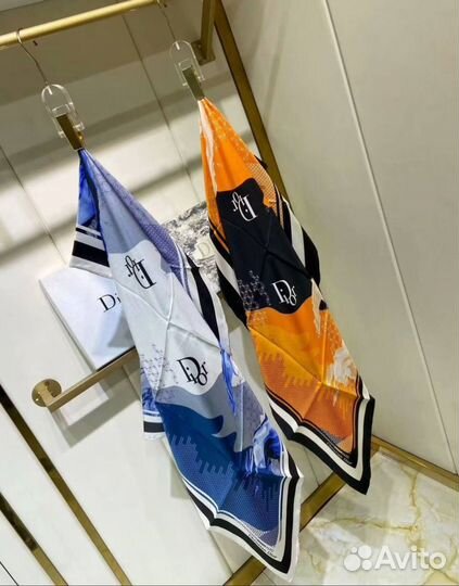 Стильный Платок из Шелка ручной шов Летний