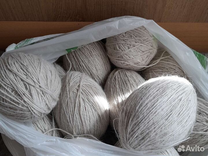 Пряжа из собачьей шерсти самоеда