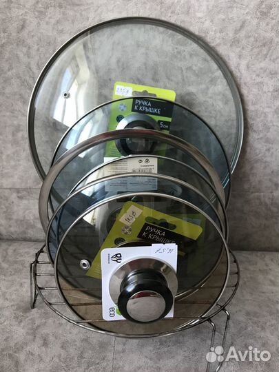 Стеклянные крышки для кастрюль и сковородок