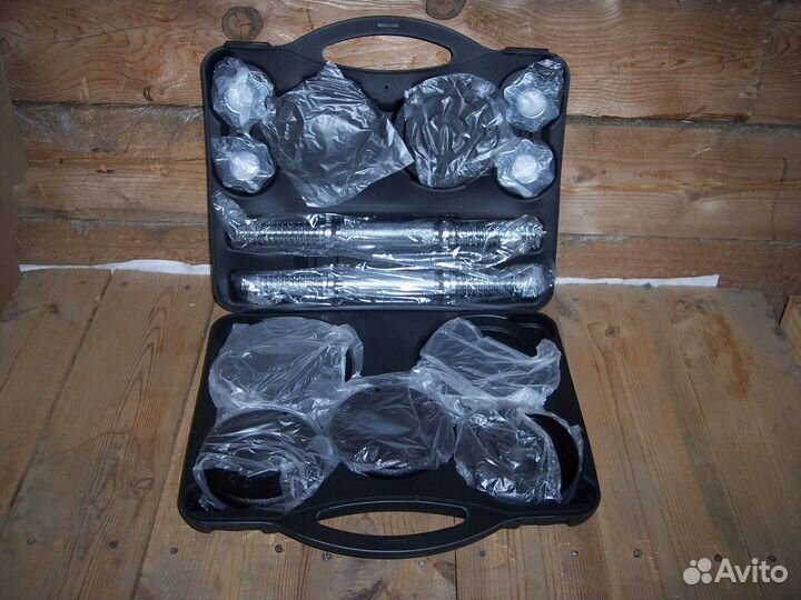 Гантели 20 кг разборные в кейсе