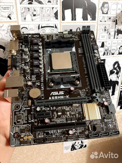 Материнская плата fm2 plus с процессором A8-7650k