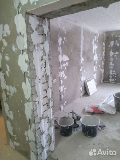 Штукатурка стен шпаклёвка
