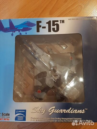 Металлическая модель самолета Sky Guardians F-15