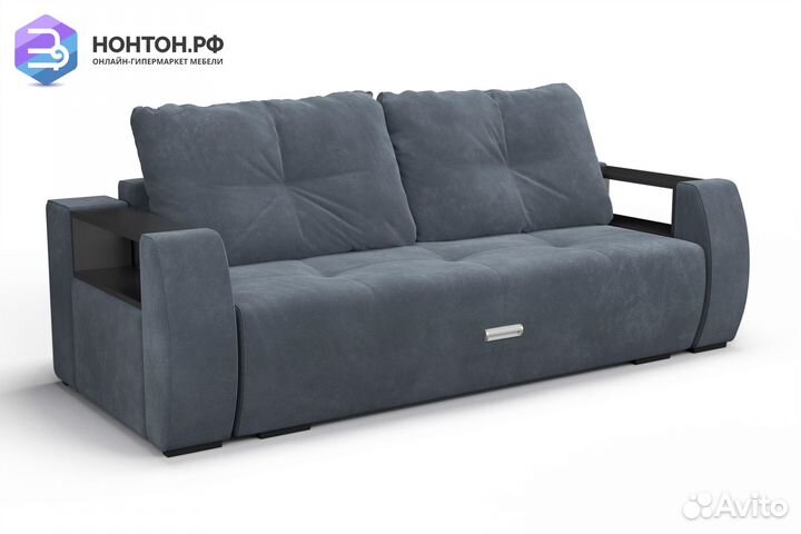 Диван еврокнижка Мальтида серый