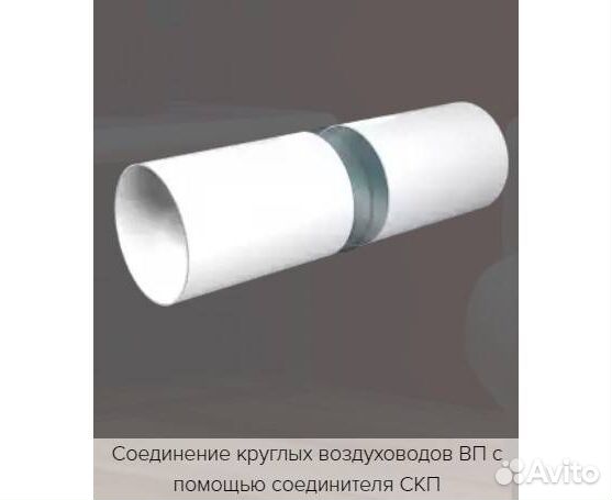 15вп1 d150мм 1000мм воздуховод пластиковый 1м