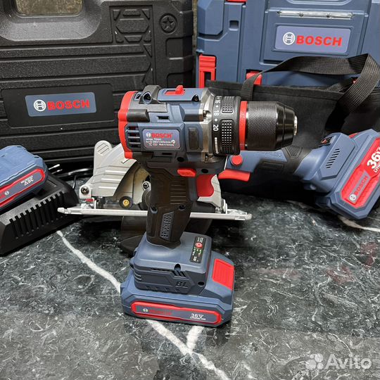 Набор Bosch: Циркулярка + шуруповерт 36V
