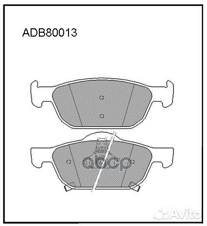 Колодки тормозные дисковые передние Allied Nipp