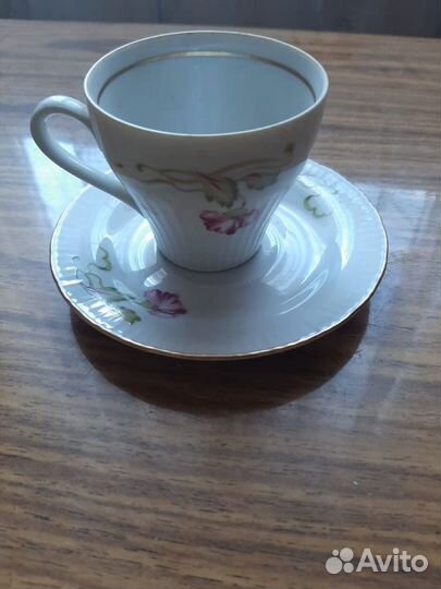 Фарфоровый кофейный сервис гдр времен СССР