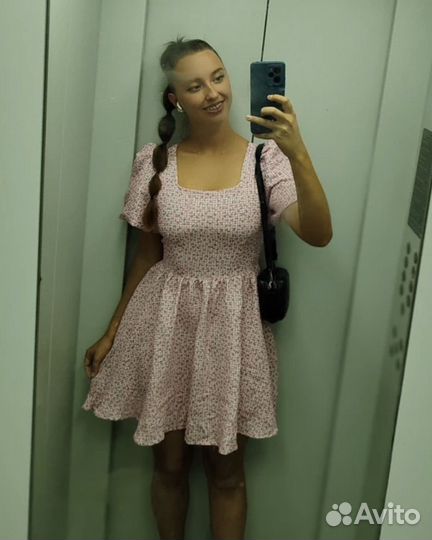 Платье женское цветочный принт