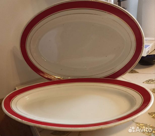 Фарфоровые блюда овальные