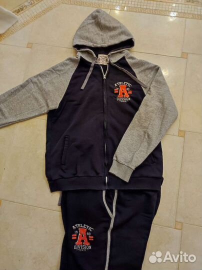 Спортивный костюм теплый трикотаж хлопок, р.54