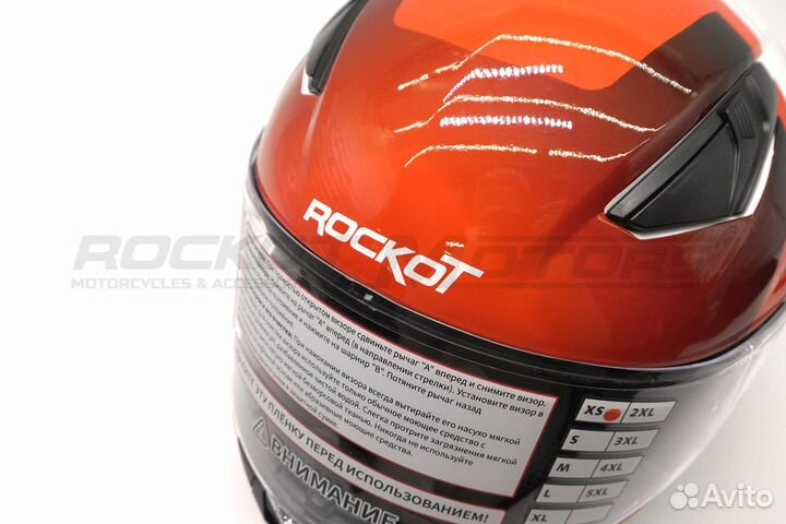 Шлем интеграл с очками rockot RM-133 Warcry (L) (к