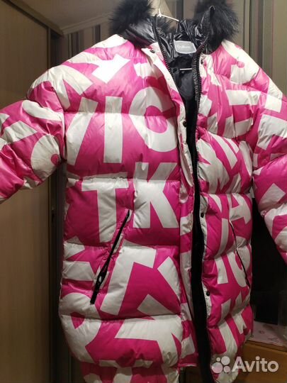 Розовая куртка зимняя Gulliver 170