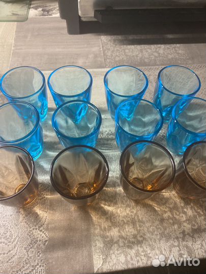 Рюмки цветное стекло СССР