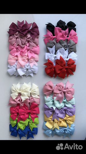 Бантики для волос на зажиме