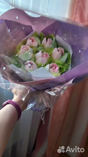 Подарок набор цветов зефир учителю