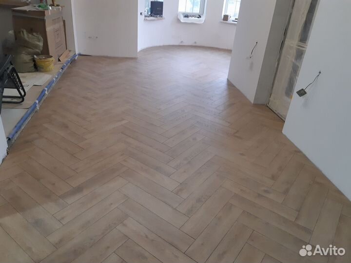 Укладка ламината, кварцвинила, SPC,паркета