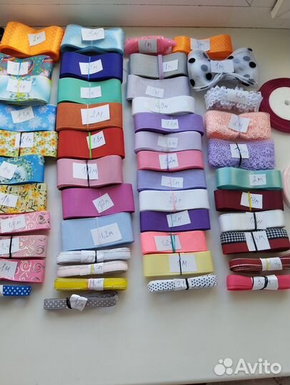 Набор репсовых и декоративных лент для творчества