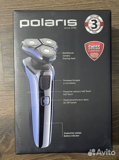 Электрическая бритва polaris pmr0309rc