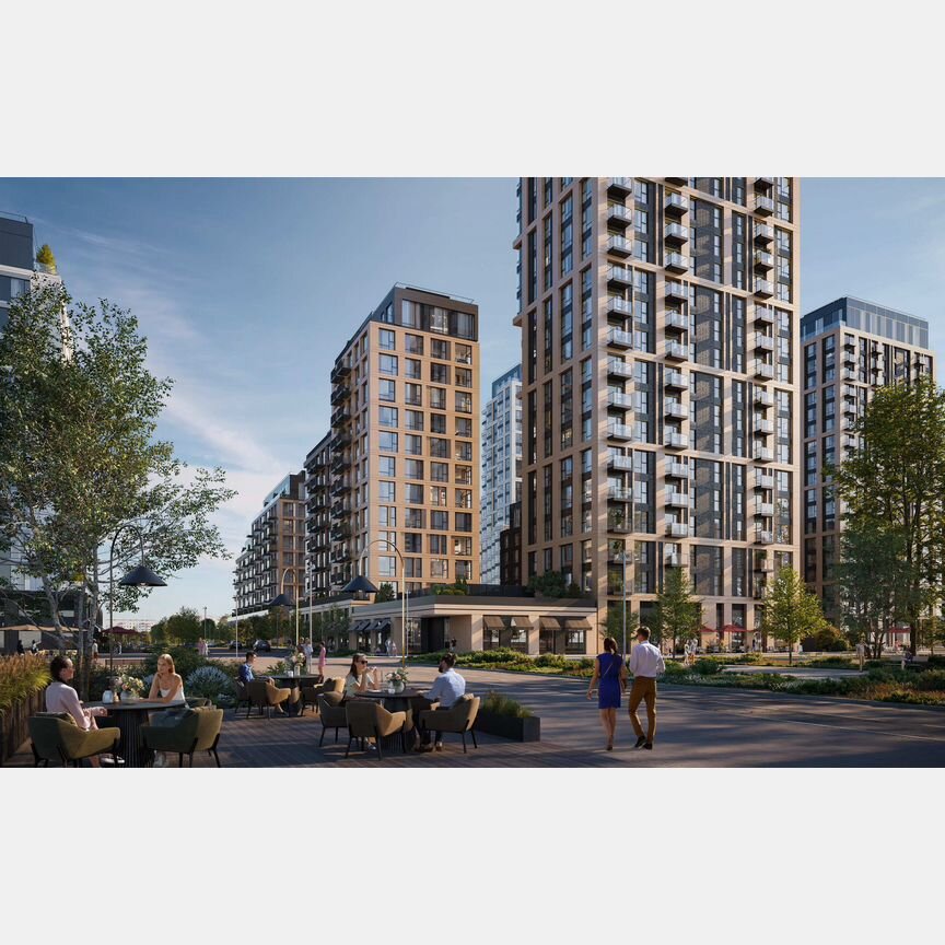 1-к. квартира, 98,7 м², 15/19 эт.