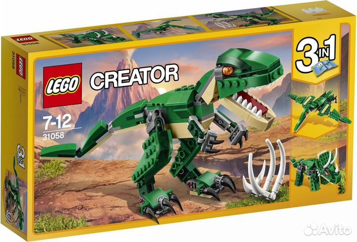 Lego creator 31058 динозавр 3 в 1