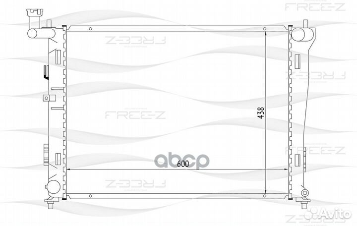 Радиатор системы охлаждения KK0220 free-Z