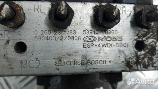 Блок ABS hyundai santa FE 2 (ZEA38KW01)