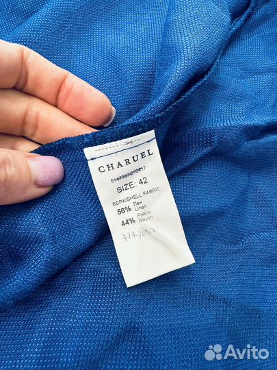 Элегантное брендовое платье из льна Charuel