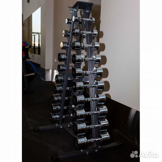 Подставка под гантельный ряд (на 10 пар, 1-10 кг)