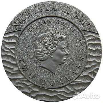 Монета Трилобиты Эволюция Земли Ниуэ 2016 год