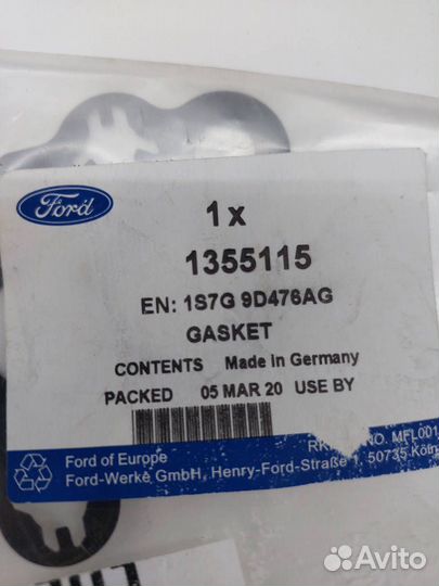 Прокладка клапана EGR 1355115