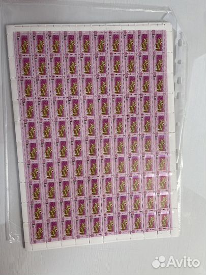 Марки 3р почта россии 2008г Лось (100шт лист)