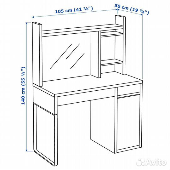 Письменный стол IKEA micke mikke микке