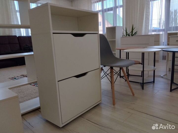 Обувница в прихожую белая