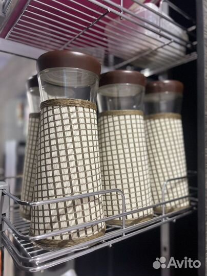 Банки для сыпучих продуктов стекло