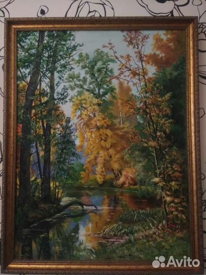 Картины, папирус скарабей, янтарь