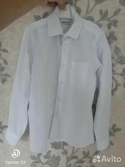 Рубашка с длинным рукавом 128-134 хб