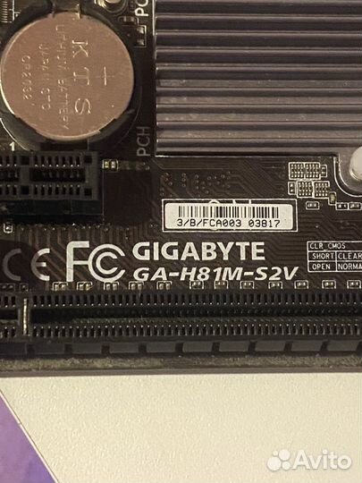 Материнская плата с процессором