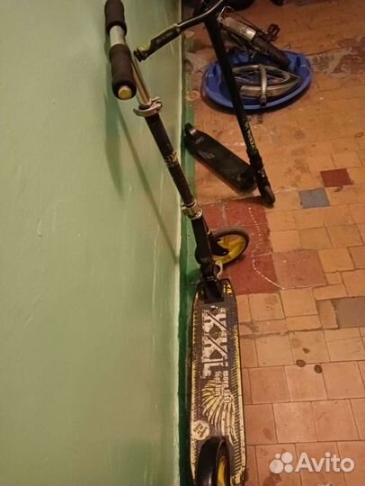 Самокат взрослый с большими колесами бу