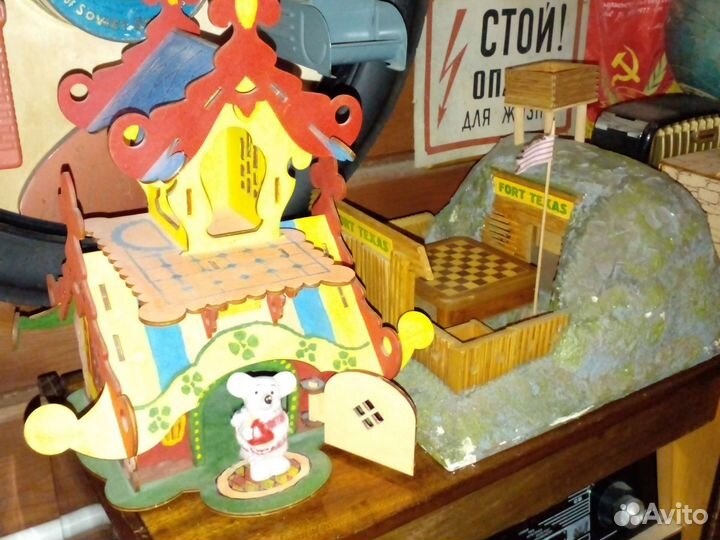Домик детский, дерево, СССР и Россия, игрушка