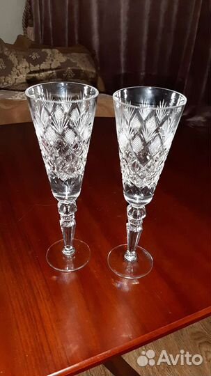Фужеры гусь хрустальный СССР