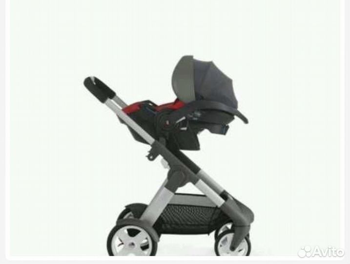 Коляска в компл+Автолюлька ISOfix Stokke +чехол