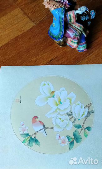 Картина на шёлке в китайском стиле