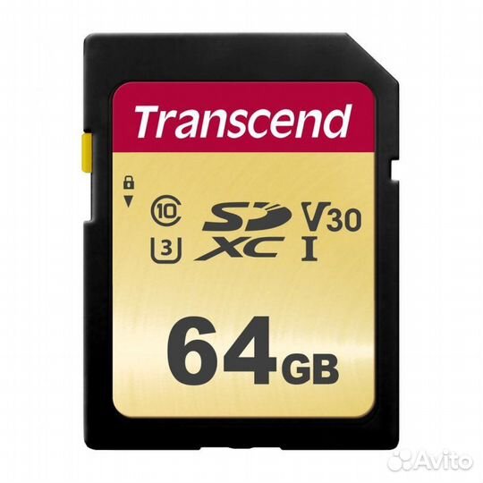 Карта памяти SD 64GB Transcend 500S sdxc UHS-I U3